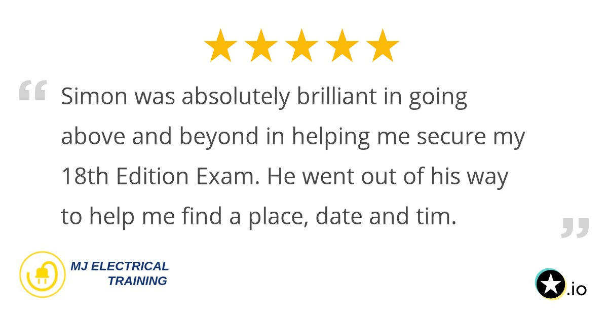 My18thEdition's tweet card. Simon was absolutely brilliant in going above and beyond in helping me secure my 18th Edition Exam. He went out of his way to help me find a place, date and tim...