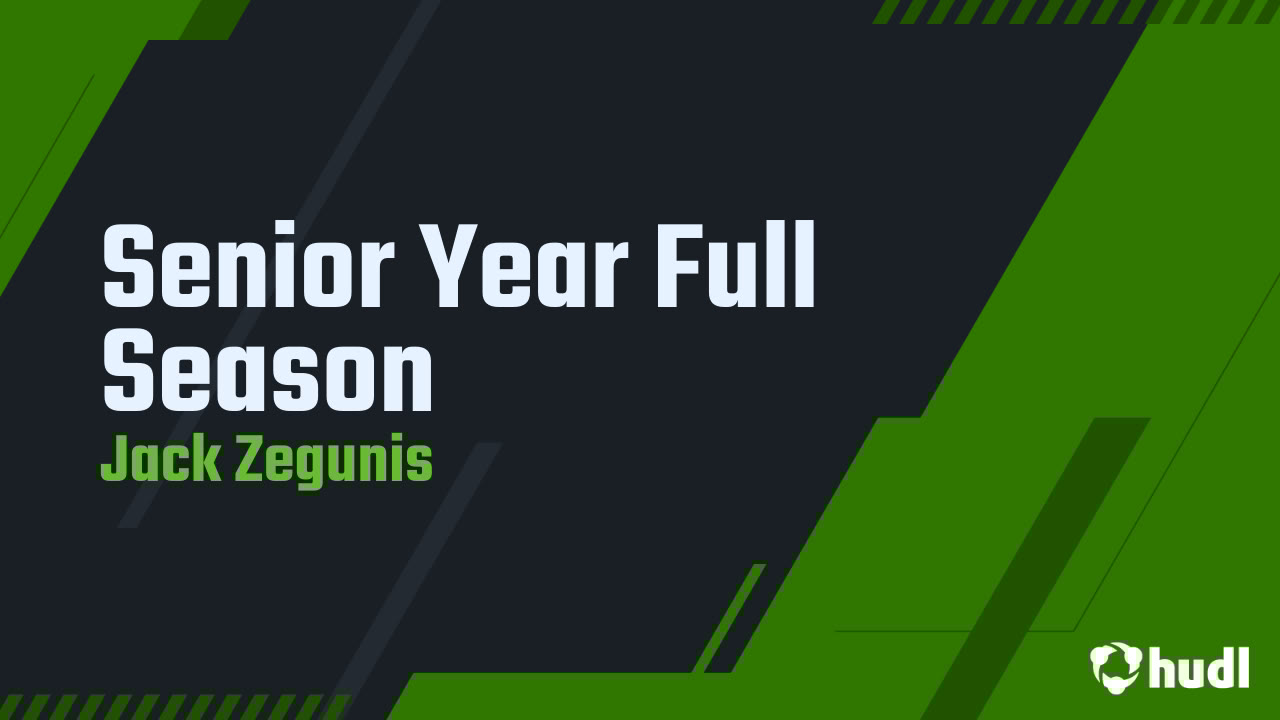 JackZegunis's tweet card. Senior Year Full Season