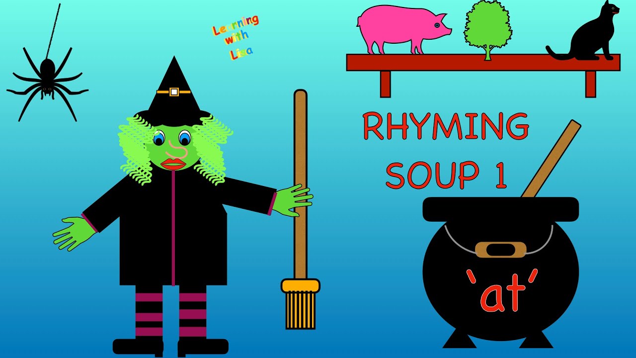 lisa_learning's tweet card. Phonics phase 1: Halloween rhyming soup activity | 'at' word family