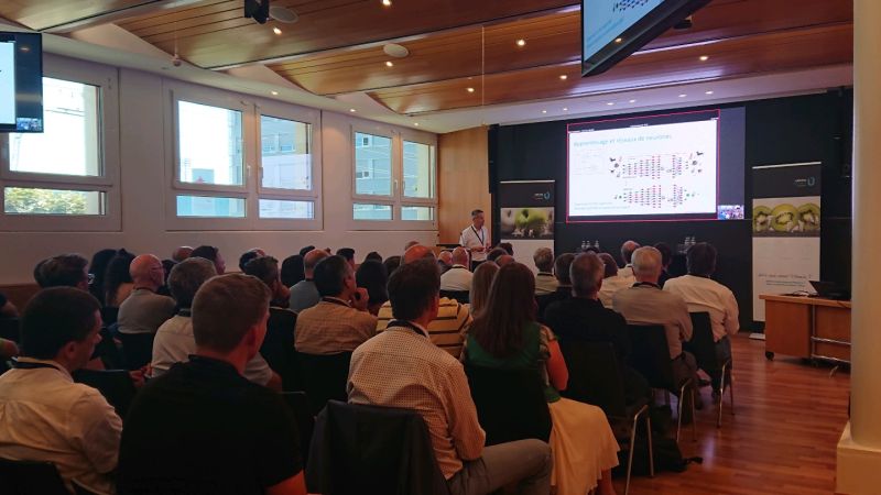 Pybrehier's tweet card. L'intelligence artificielle et le machine learning comment ça marche ? Merci Hervé Sanglard UDITIS SA by Sequotech pour cette présentation limpide et passionnante dans le cadre des conférences...