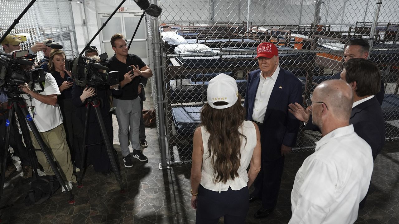 NY1's tweet card. During his visit to a new migrant detention camp in Florida on Tuesday, Trump promised the federal government would look into Mamdani's citizenship