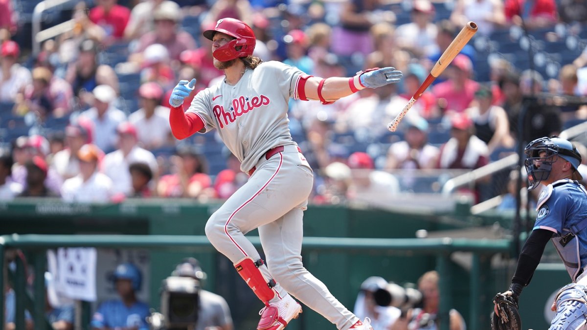 NoahLevick's tweet card. Aaron Nola struggled but Alec Bohm went deep in his return as the Phillies finished their road trip Sunday with a high-scoring win over the Nationals.