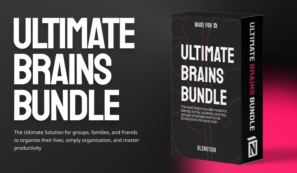 managementguru1's tweet card. Notion Brains Bundle Pack is the ultimate solution to organize your life and the people you loveWhat does this bundle include?6 Premium Templates + Premium 8K Motivation Wallpapers + 24 4K Notion s...