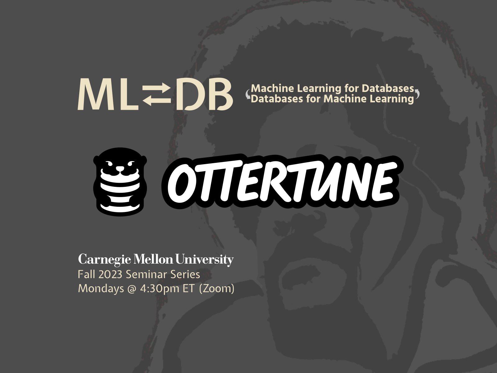 CMUDB's tweet card. This talk is part of the ML⇄DB Seminar Series. Zoom Link: https://cmu.zoom.us/j/91461275681... Read More +