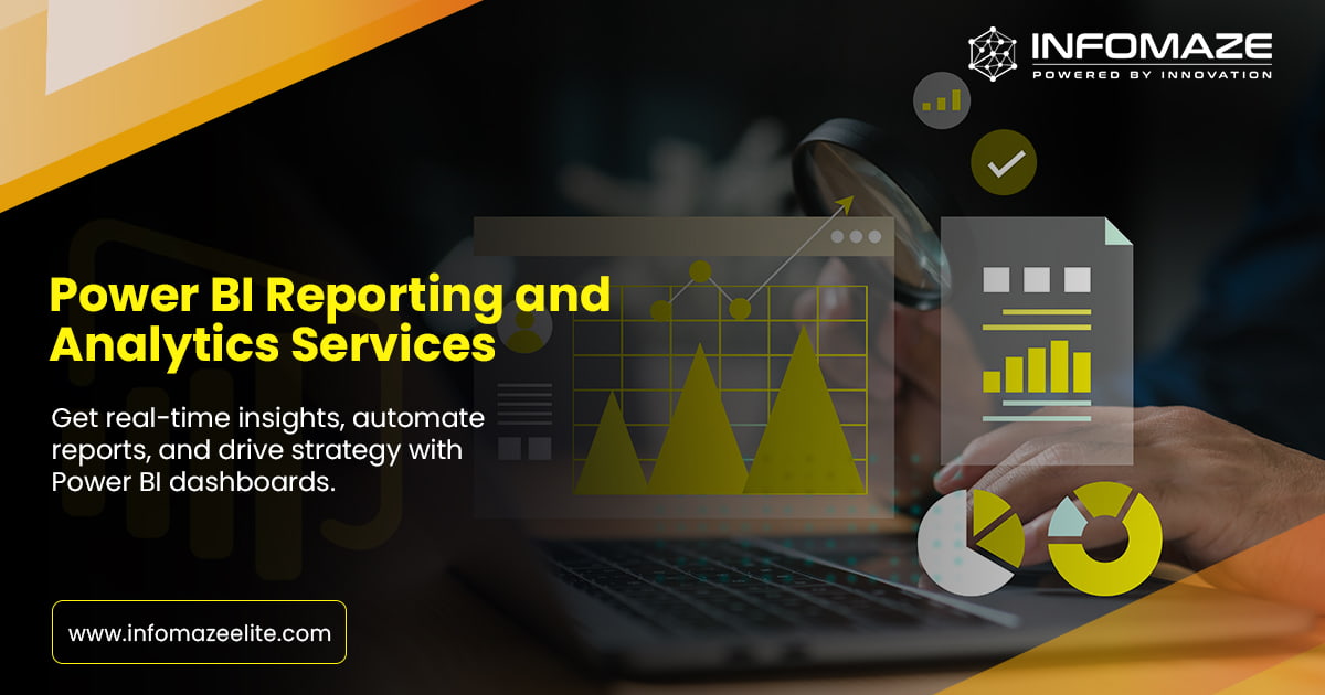 Soft_developmen's tweet card. Drive smarter decisions with tailored Power BI dashboards by Infomaze. Get end-to-end BI solutions for real-time insights. Schedule your free consultation.