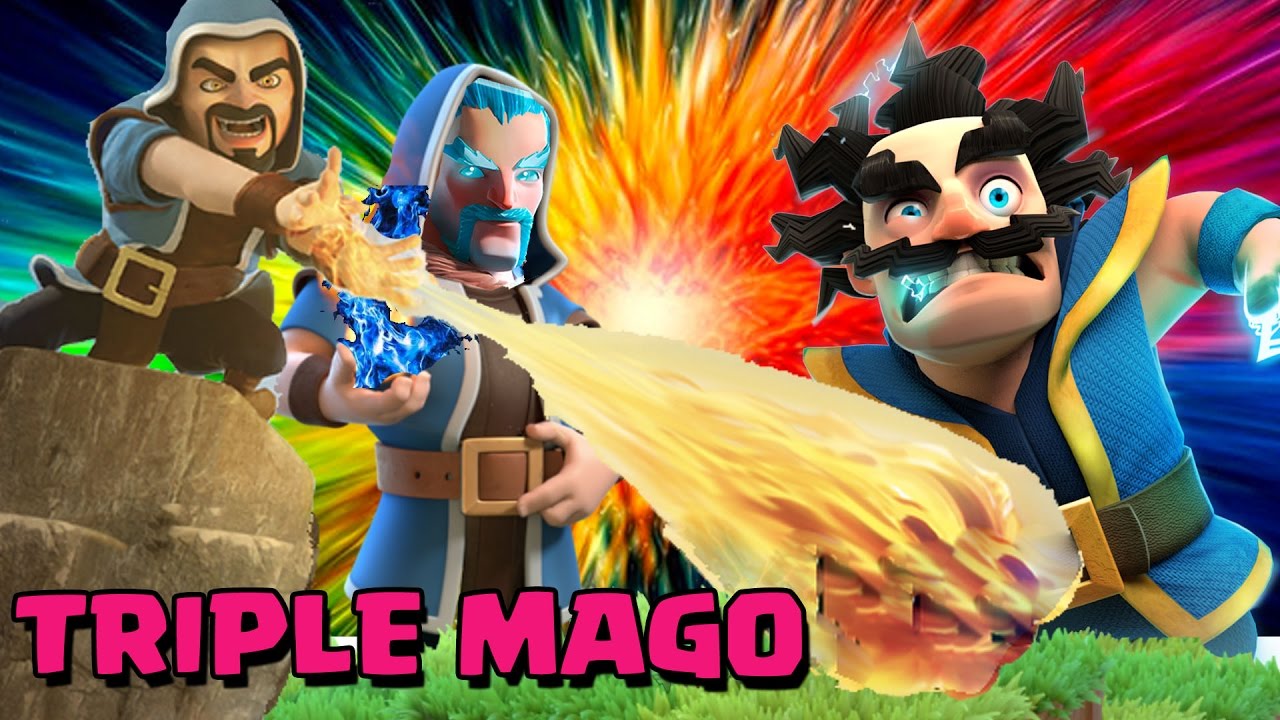 Alvaro845's tweet card. ¡¡EL TRIPLE MAGO EN DIRECTO!! La peor idea XD | Clash Royale en...