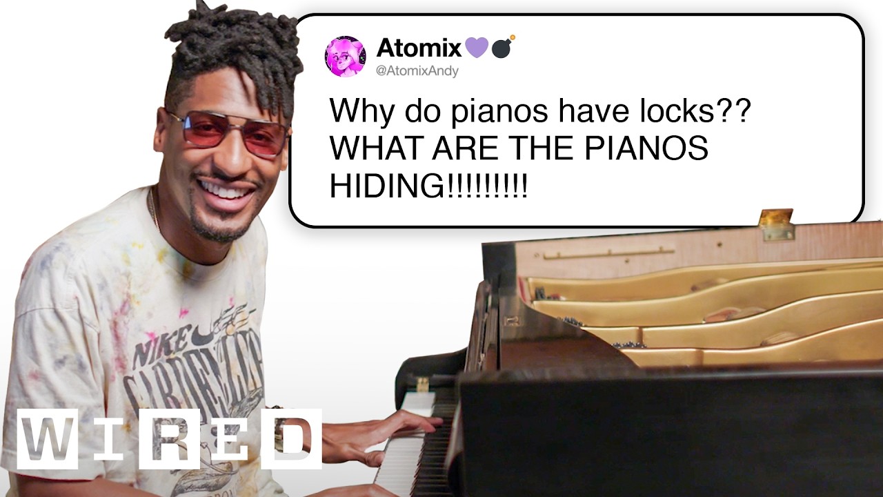 WI_Tech_Support's tweet card. Jon Batiste Answers Piano Questions | Tech Support | WIRED
