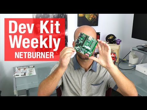 NetBurner's tweet card. Dev Kit Weekly: NetBurner MODM7AE70 Development Kit