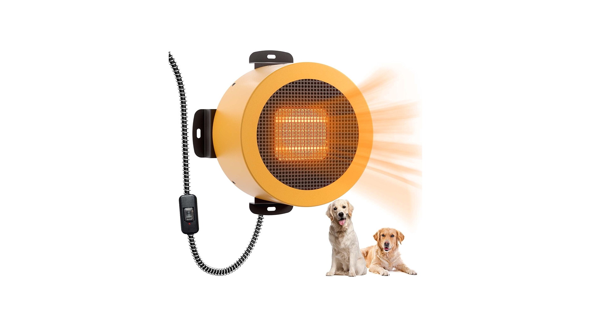 FinalFrame1's tweet card. TURBRO Neighborhood Dog House Heater 400W, Wall Mount, 10ft Anti Bite Cord, Waterproof Control, Overheat Protection, Electric Warmer for Hound Kennel Cat Cage Chicken Coop Rabbit Hutch, UL Test Passed