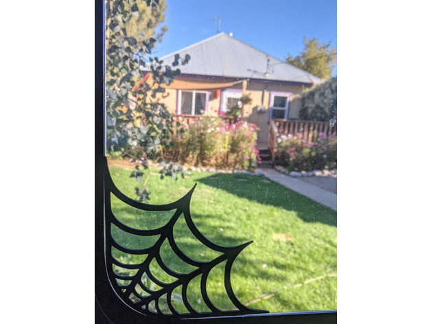 bradpitcher's tweet card. This is a remix of the original that works for windows with rounded corners. The scad file lets you adjust the radius, but the rounded STL I've uploaded is for RV windows.