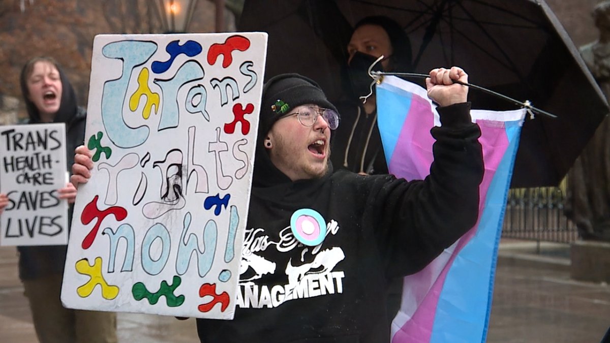 MorganTrau's tweet card. More than 100 families with transgender members have made plans to leave Ohio after Republicans passed an override Wednesday on Gov. Mike DeWine's veto of a bill banning gender-affirming care.