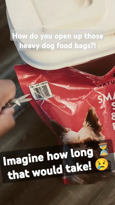 Zoraiz89's tweet card. What's the best way to open those heavy dogfood bags from Costco? The...