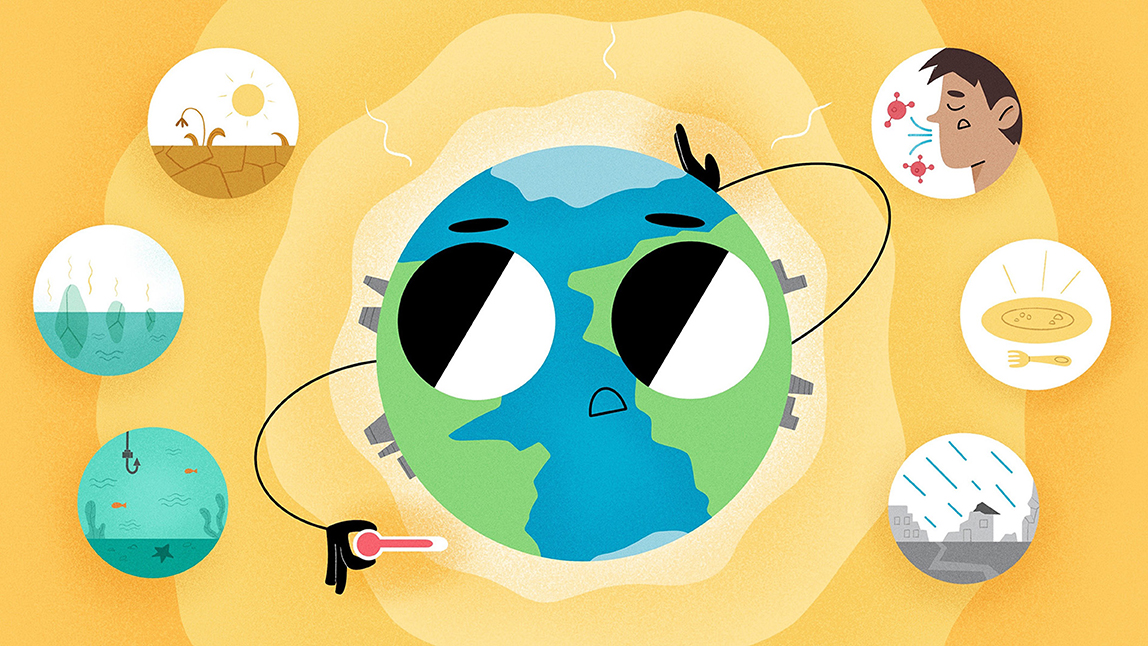 chrisroadmap's tweet card. Climate change is already affecting the environment and people around the world. We have seen changes in the air, in water, and in plants and animals. These impacts include things like warmer...