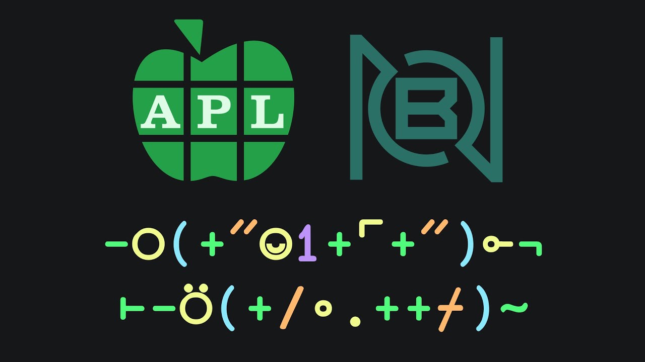 code_report's tweet card. I ❤️ APL & BQN