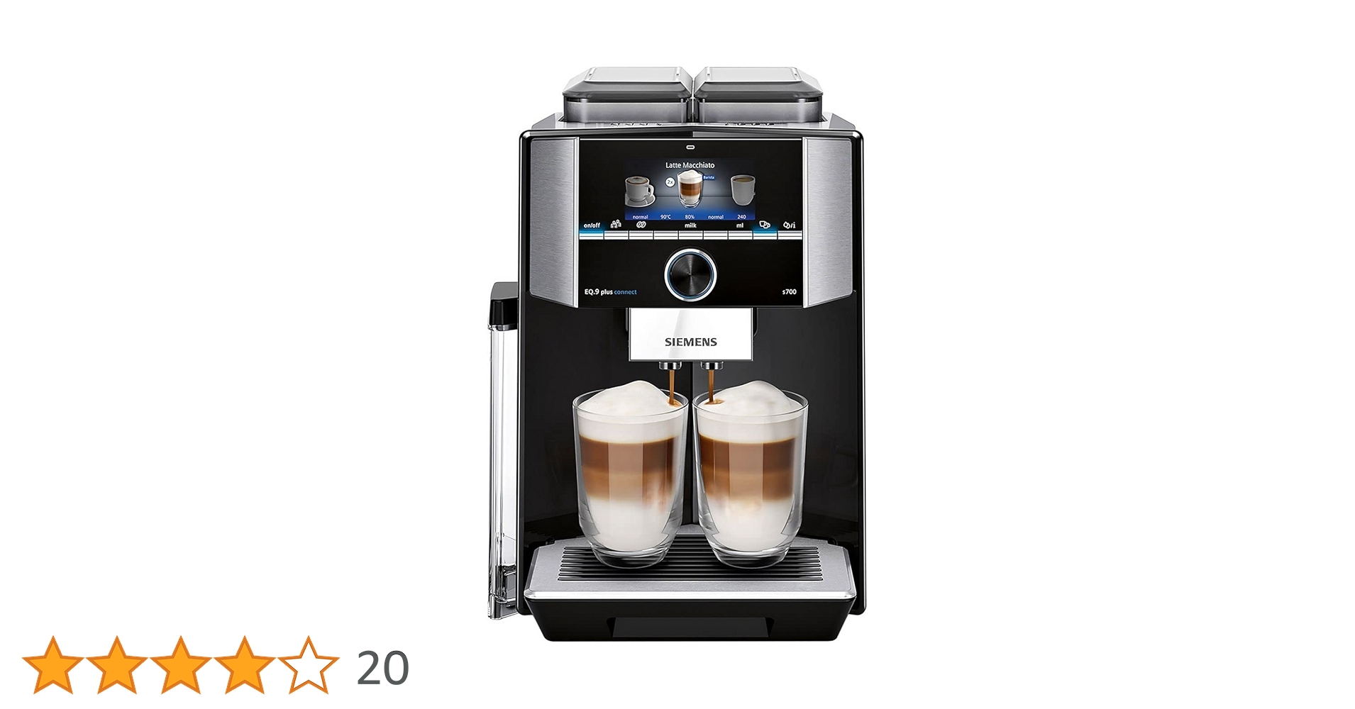 CoffeeCultBlog's tweet card. Siemens TI9573X9GB EQ.9-s700 Bean to Cup Fully Automatic Freestanding Coffee Machine Setting standards in technology and design. Complete coffee pleasure with maximum convenience meets Home Connect –...