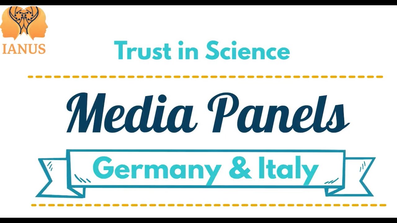 IanusProject's tweet card. Trust in Science - Media Panels in Germany and Italy
