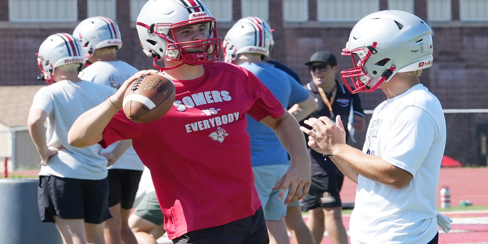 lohudsports's tweet card. Tristan Iglesias moves to quarterback, becoming the Somers Tuskers' fourth new signal-caller in five seasons.