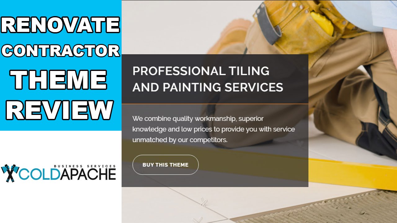 coldapachetech's tweet card. Do Contracting Work? Upgrade your Website with this Theme - Renovate...