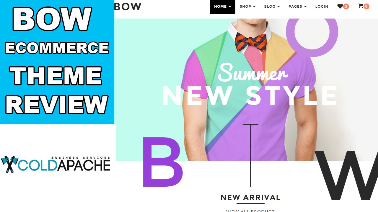 coldapachetech's tweet card. Bow Wordpress Ecommerce Theme Review