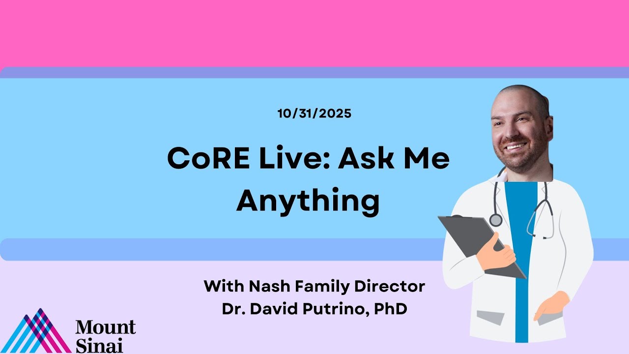 CoRESinai's tweet card. Ask Me Anything with Dr. Putrino: 10/31/25