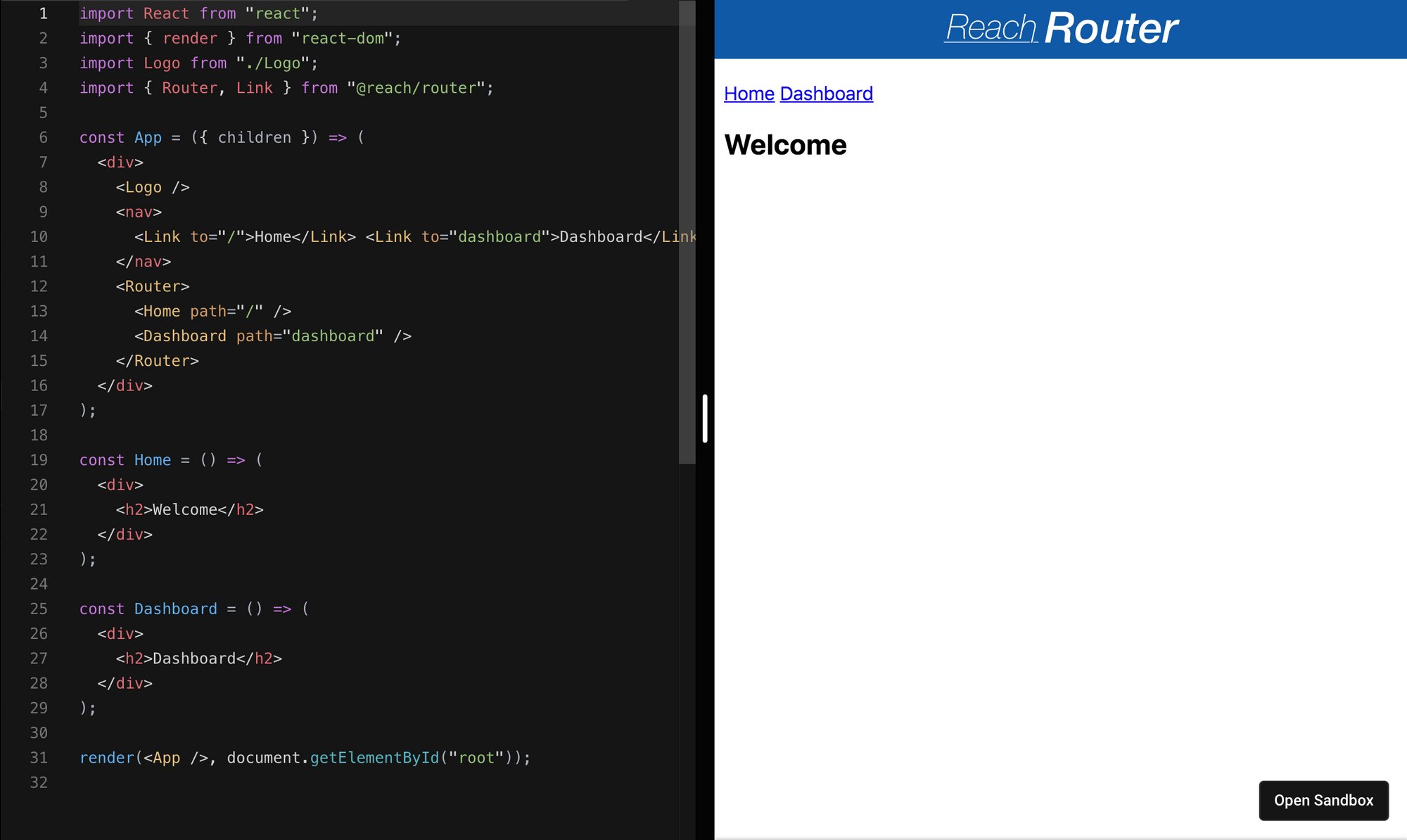 madewithreact's tweet card. Reach Router is a small, simple router for React that borrows from React Router, Ember, and Preact Router. Reach Router has a small footprint, supports only simple route patterns by design, and has...