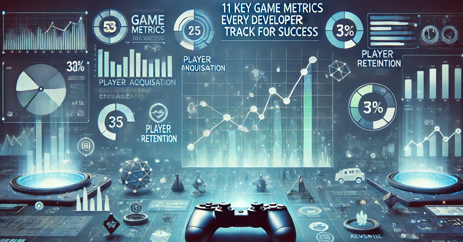 KeewanoX's tweet card. Track these key game metrics to improve acquisition, retention, and monetization. From churn rate to ARPU—every metric you need to succeed.