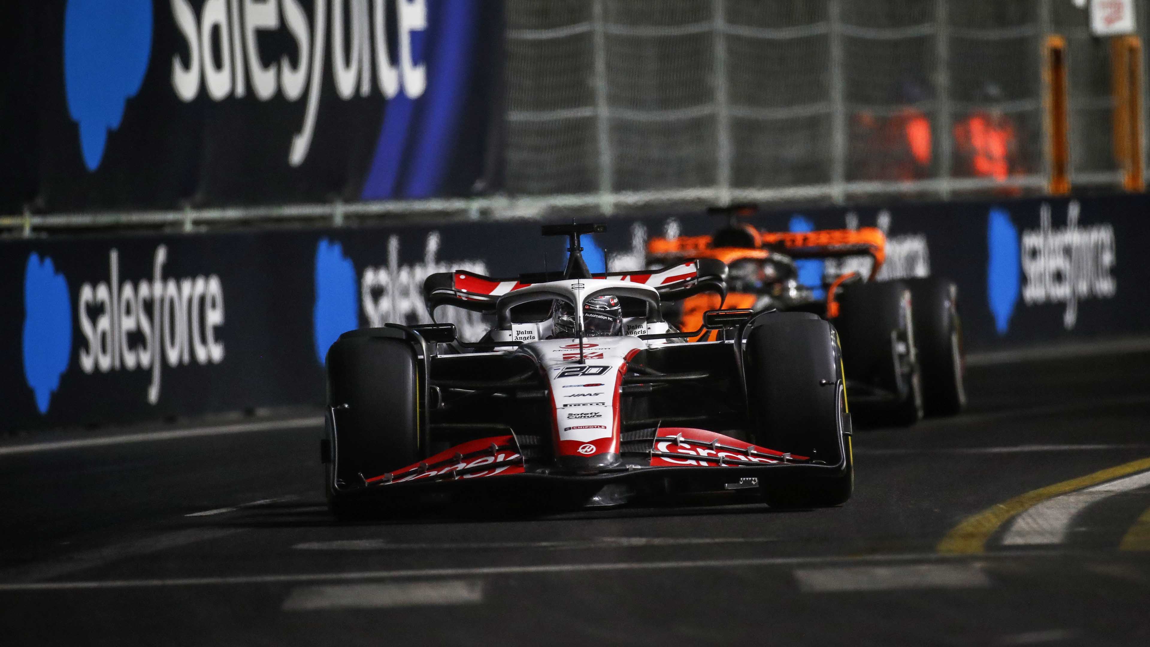 HaasF1Team's tweet card. Magnussen started from eighth place on Pirelli P Zero Yellow medium tires and briefly moved up to sixth through the opening stages, before cycling through to the lower stages of the top 10.  Magnus...