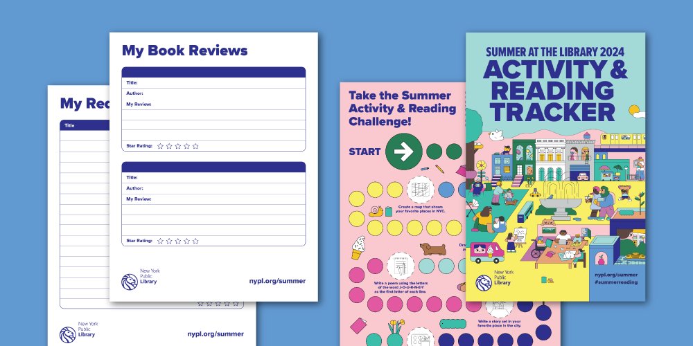 nypl's tweet card. Track your reading and activities to become a Summer Star at the Library! Head to your nearest branch to pick up your very own activity and reading tracker, book log pages, and book review sheets—or...