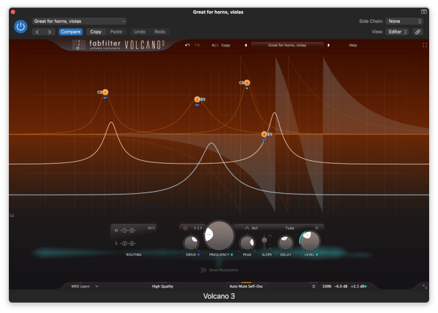 AgileCreator's tweet card. Synthesizing recorded audio can lead to surprisingly creative results. FabFilter’s Volcano 3 is a plug-in that allows you to do exactly that.