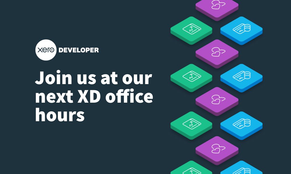 XeroAPI's tweet card. We’ve kicked off our weekly Xero Developer office hours and the feedback has been awesome. A huge thanks to everyone who’s joined so far —…
