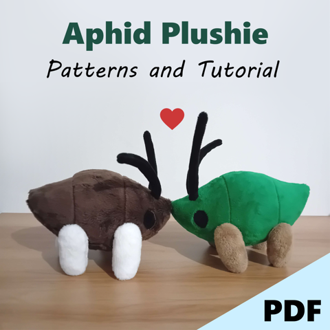 ViviTheMoth's tweet card. note: this is ONLY a PDF, not the plushie!! Want to make your own little aphid plushie? Now you can! This is a PDF including patterns and a tutorial ...
