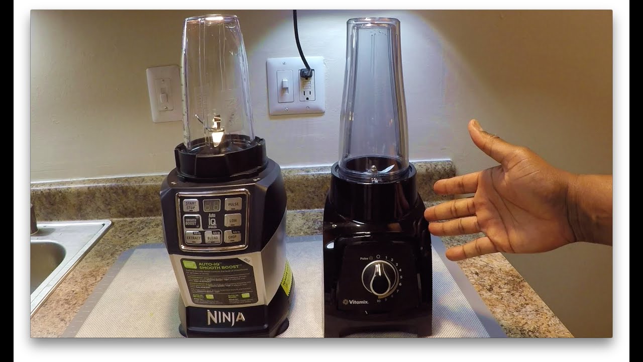 MyRobotRoom's tweet card. ALL NEW Nutri Ninja Auto IQ Smooth Boost vs Vitamix S30 SHOWDOWN!