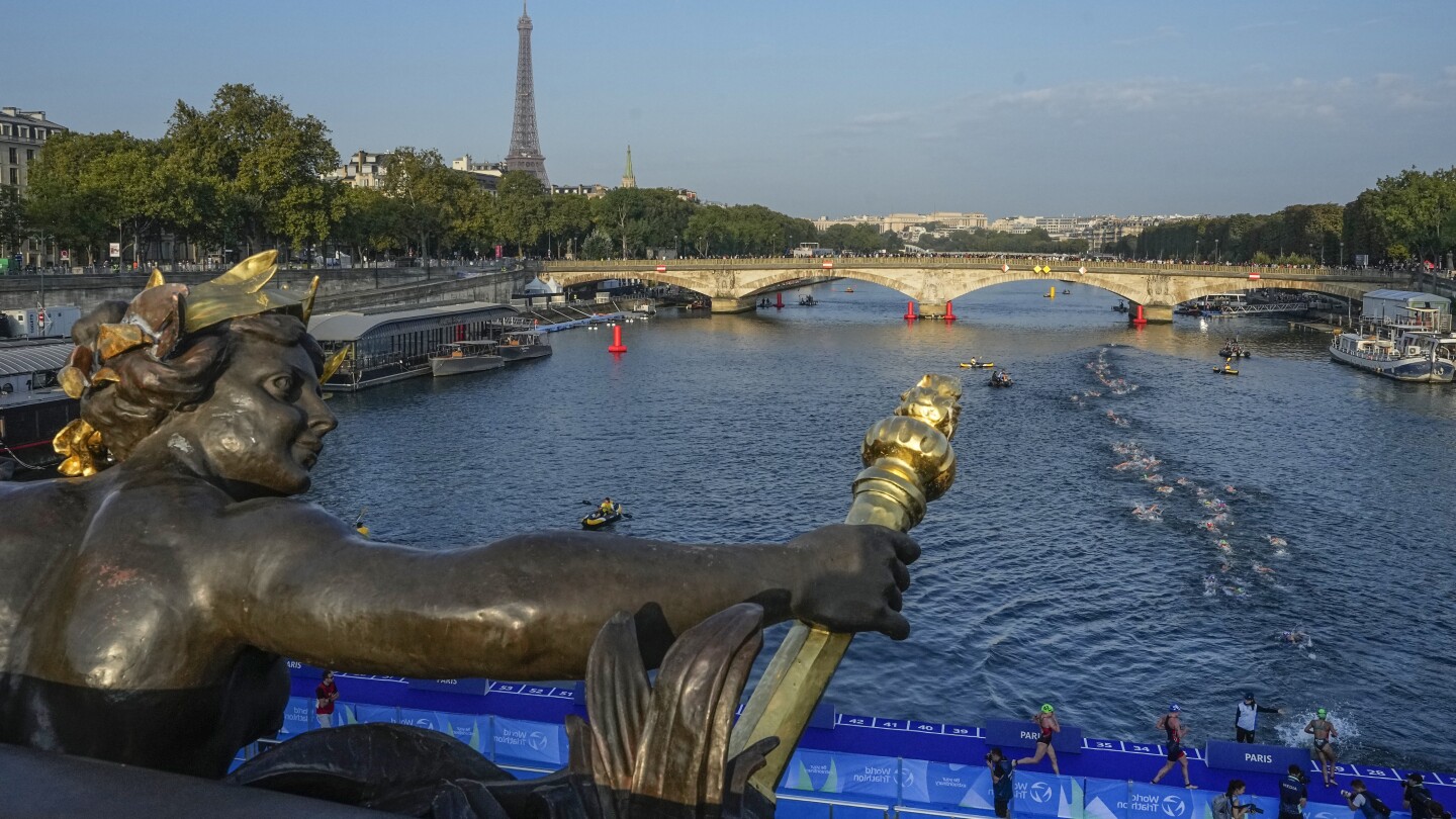 AP's tweet card. The water quality of the Seine river in Paris is raising concerns ahead of the upcoming Olympic and Paralympic Games.