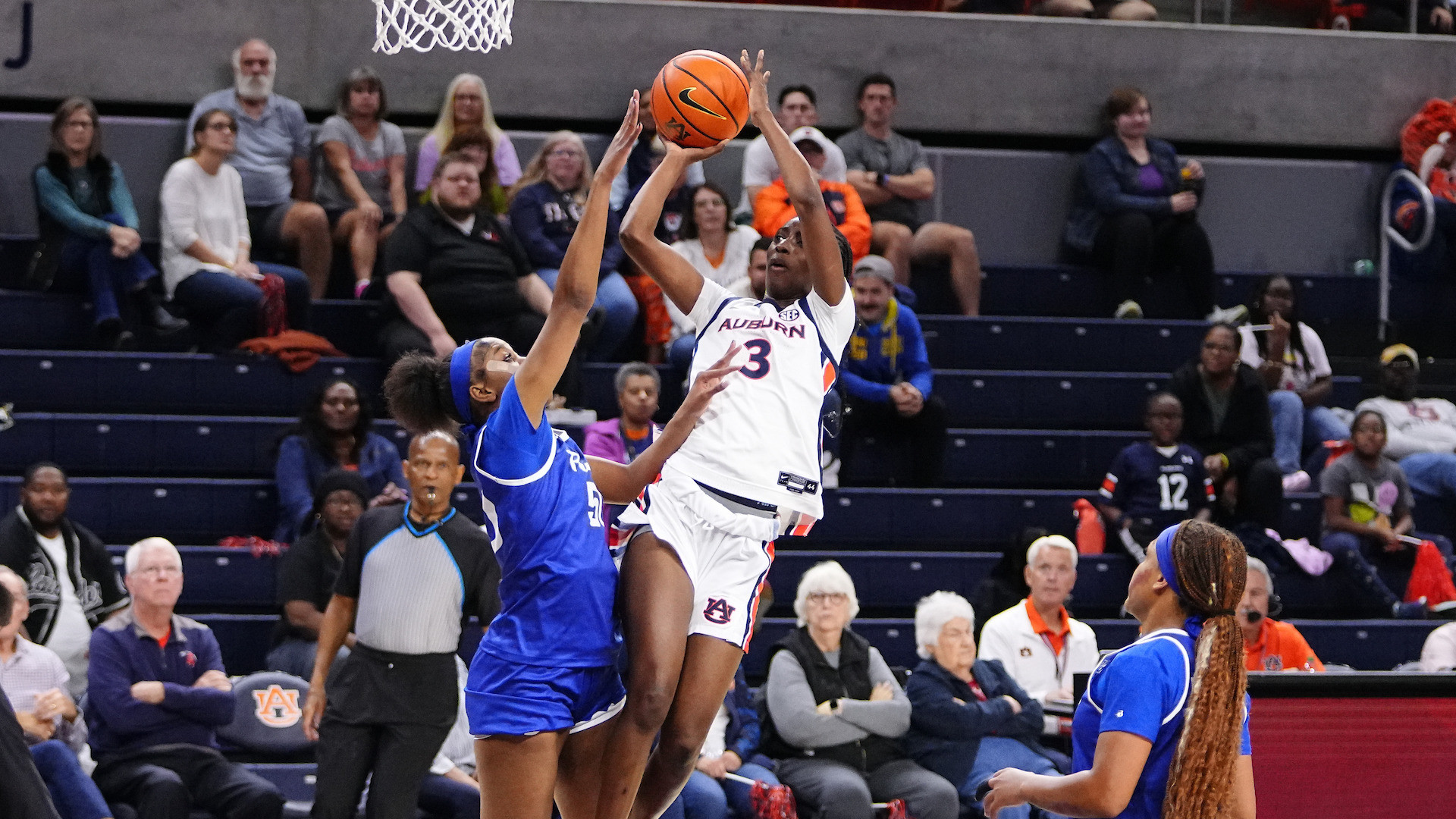 AuburnWBB's tweet card. Clutch Coulibaly leads Auburn to 69-65 win over Georgia State