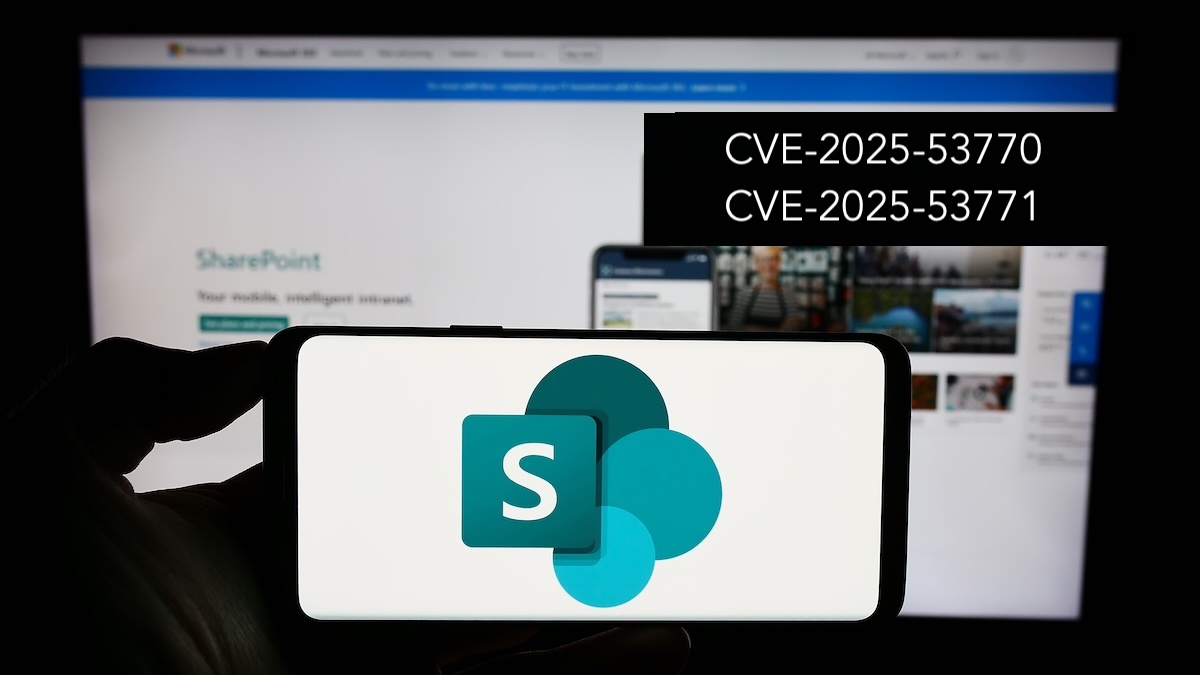 SecurityWeek's tweet card. Microsoft has started releasing updates to fix the exploited SharePoint zero-days tracked as CVE-2025-53770 and CVE-2025-53771.