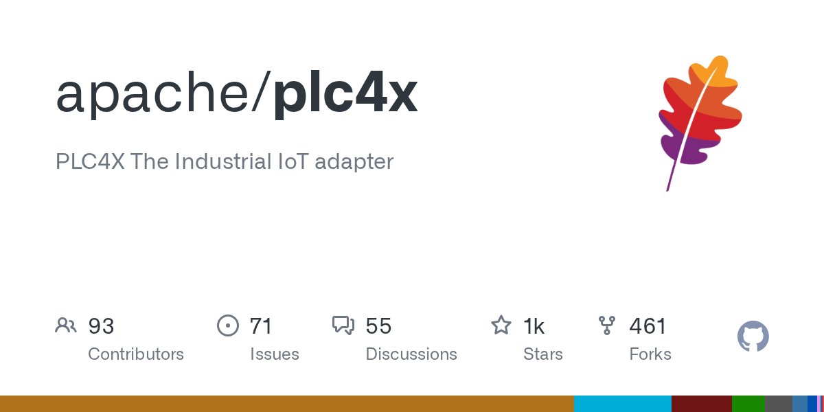 ApacheIotdb's tweet card. PLC4X The Industrial IoT adapter. Contribute to apache/plc4x development by creating an account on GitHub.