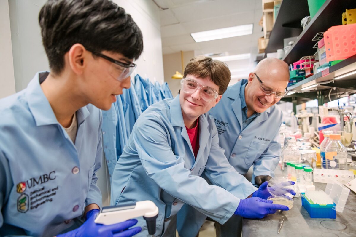 Mark_R_Marten's tweet card. Mentorship guides the growth of students studying fungi in UMBC professor Mark Marten’s lab.