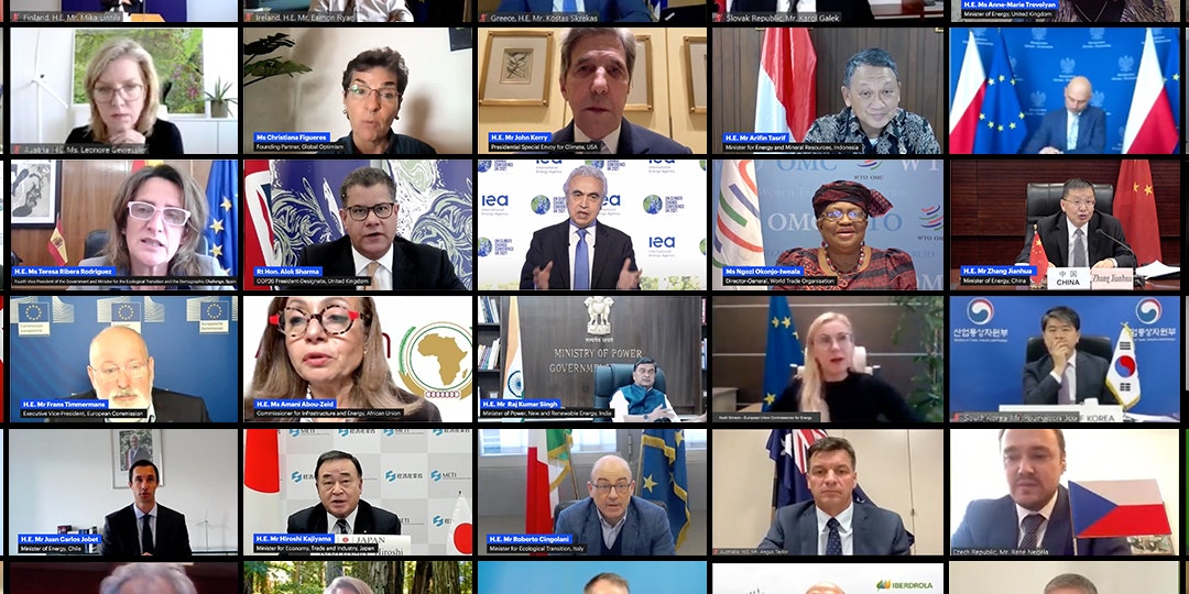 BillGates's tweet card. Energy and climate leaders from around the world pledge clean energy action at the IEA-COP26 Net Zero Summit - News from the International Energy Agency