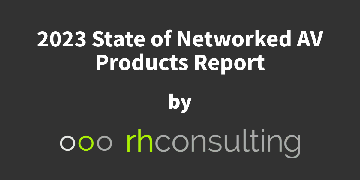 wpsproav's tweet card. RH Consulting (RHC), a UK-based audio design consultancy, released a report outlining the most prolific protocols in use in networked AV products.