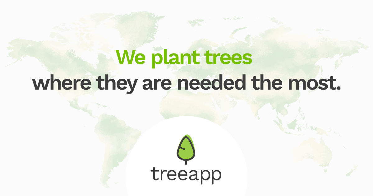 enditjos's tweet card. Treeapp enables anyone to plant trees in the regions that need it most across the world. Absorb your carbon footprint and regrow the worlds’ most needed forests, today.