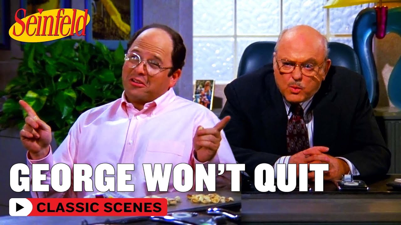 biancoresearch's tweet card. George Refuses To Leave His Job | The Voice | Seinfeld