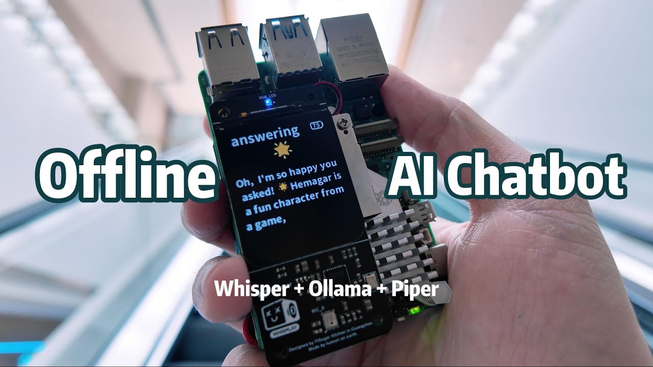 jeeltcraft's tweet card. Offline AI on Raspberry Pi 5 — It Talks, Thinks locally without...