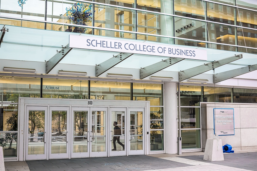 MbaInsight's tweet card. The Scheller College of Business has made the decision to pilot a GMAT/GRE test-optional policy for our Full-time MBA program for fall 2021.