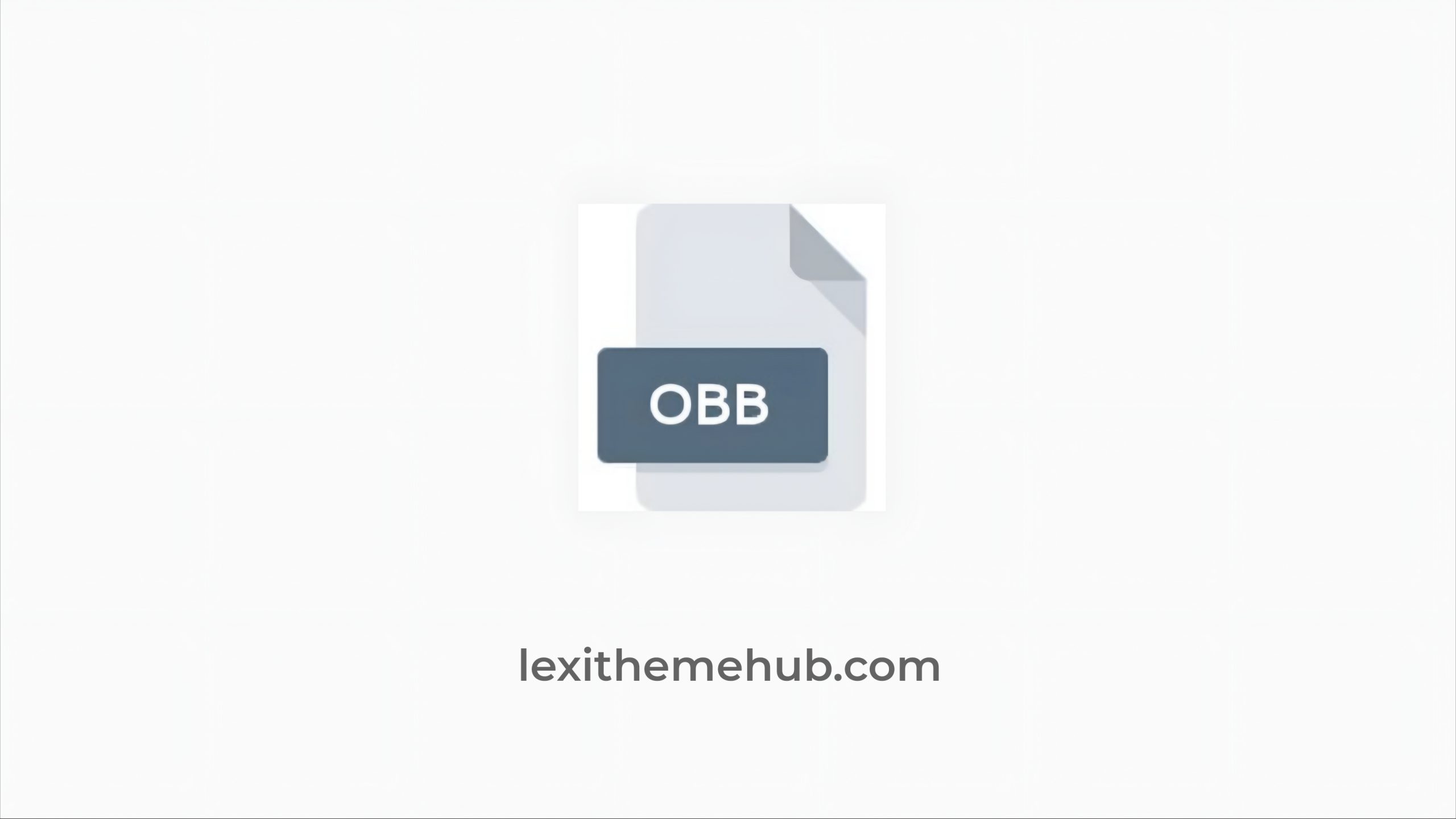 lexithub's tweet card. An OBB (Opaque Binary Blob) file is an expansion file used by Android apps and games to store large assets that can't be included.