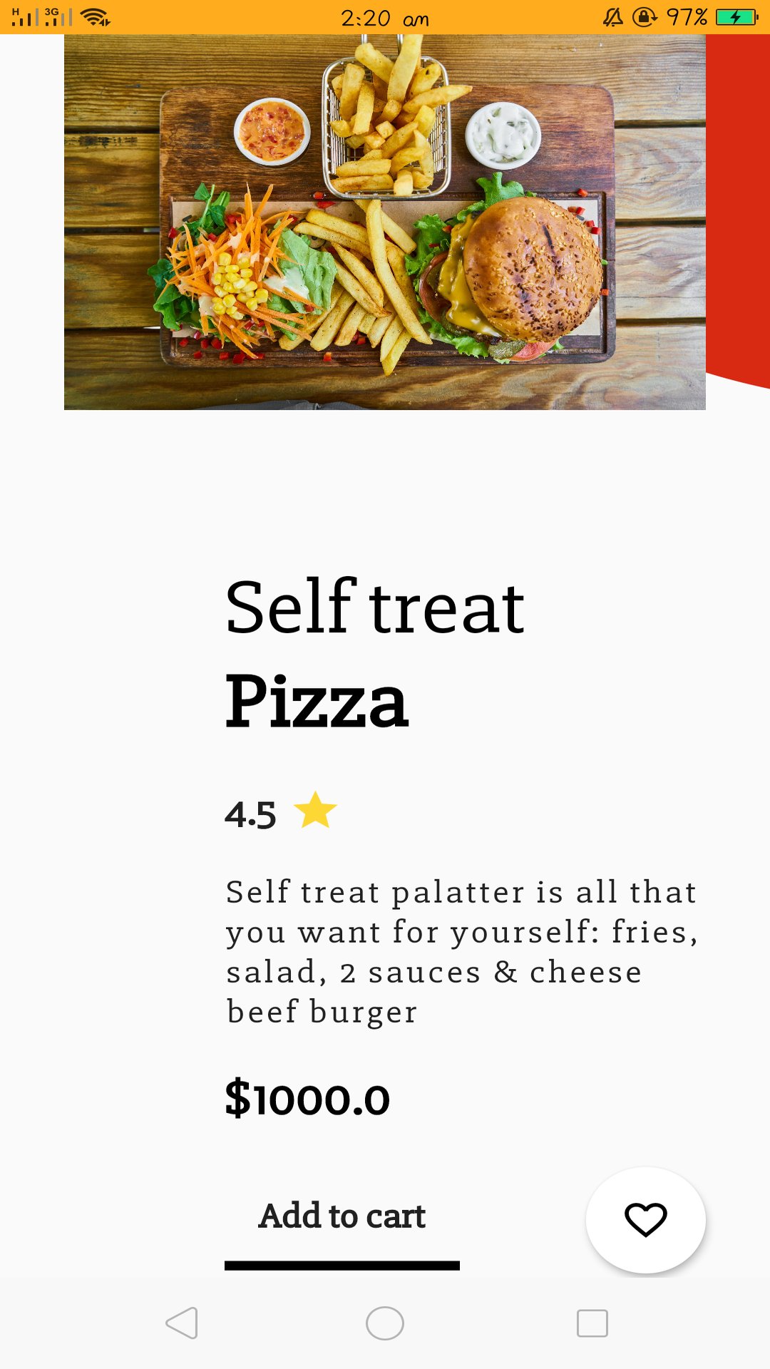 itsallwidgets's tweet card. Its an online order fast food app