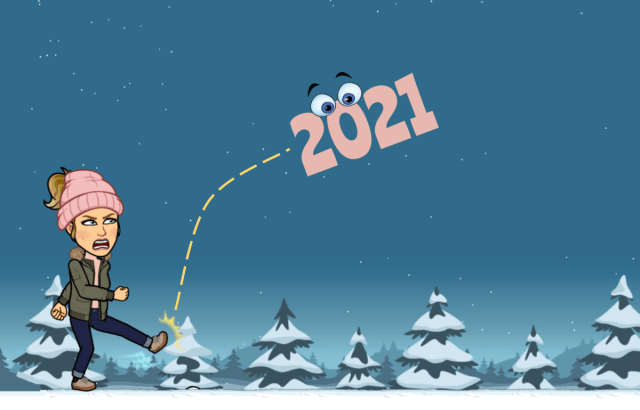 MsBethHughes's tweet card. Once Shiny, New 2021 came onto the scene, most of us were more than ready to break free of 2020. Worst. Bait and Switch. Ever. And last year’s Creative Writing I & II students wrote the D…