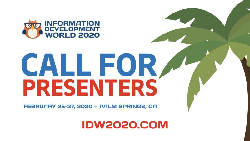 TechCommTodd's tweet card. Here’s a great opportunity in 2020 to share your experience or expertise.