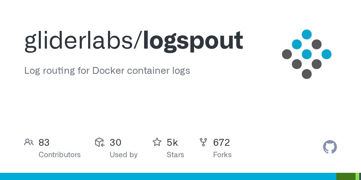 bugthing's tweet card. Log routing for Docker container logs. Contribute to gliderlabs/logspout development by creating an account on GitHub.