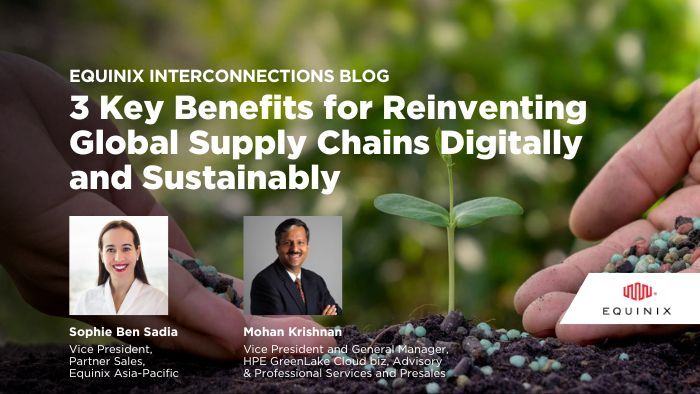 YueTweetsTech's tweet card. Equinix is partnering with HPE GreenLake to create a digital foundation for supply chains, delivering enhanced capabilities for further digitalization and #sustainability to enterprises. Sophie Ben...