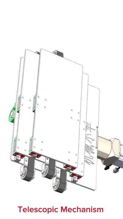 PiromC's tweet card. Telescopic Mechanism #design #solidwork #machine #cad